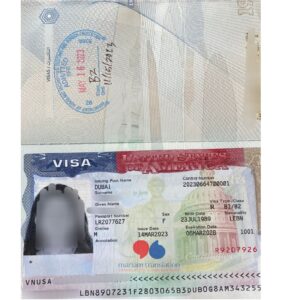 US visa application